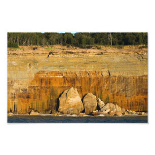 Rock slabs, Pictured Rocks National Lakeshore, MI Photo Print