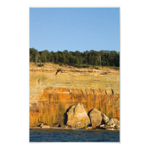 Rock Slabs, Pictured Rocks National Lakeshore, MI Photo Print