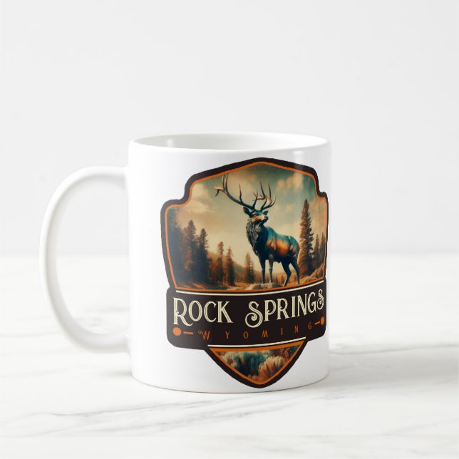 Rock Springs, Wyoming | Vintage Coffee Mug (Left)