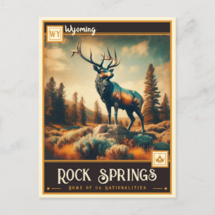 Rock Springs, Wyoming   Vintage Postcard