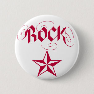 Rock Star 6 Cm Round Badge