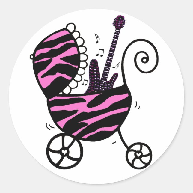 ROCK STAR Baby Girl Stickers (Front)