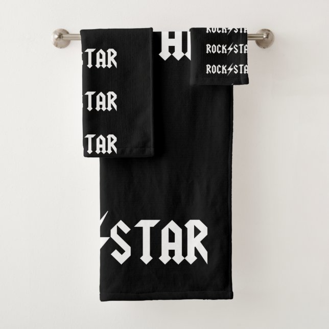 Rock Star Bath Towel Set (Insitu)