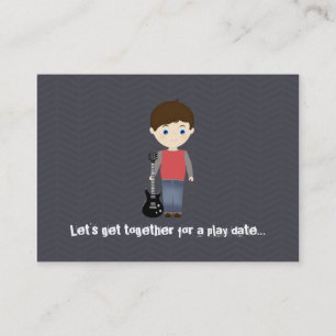 Rock Star Birthday Boy Calling Card