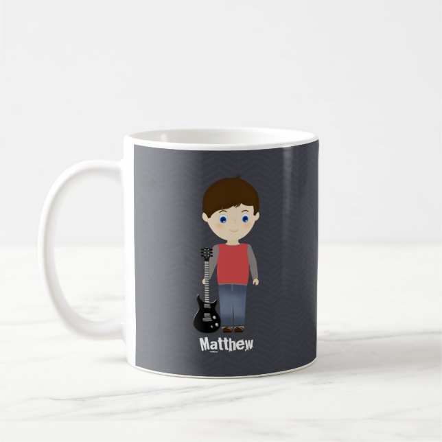 Rock Star Birthday Boy Coffee Mug (Left)