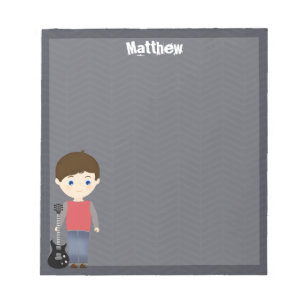 Rock Star Birthday Boy Notepad