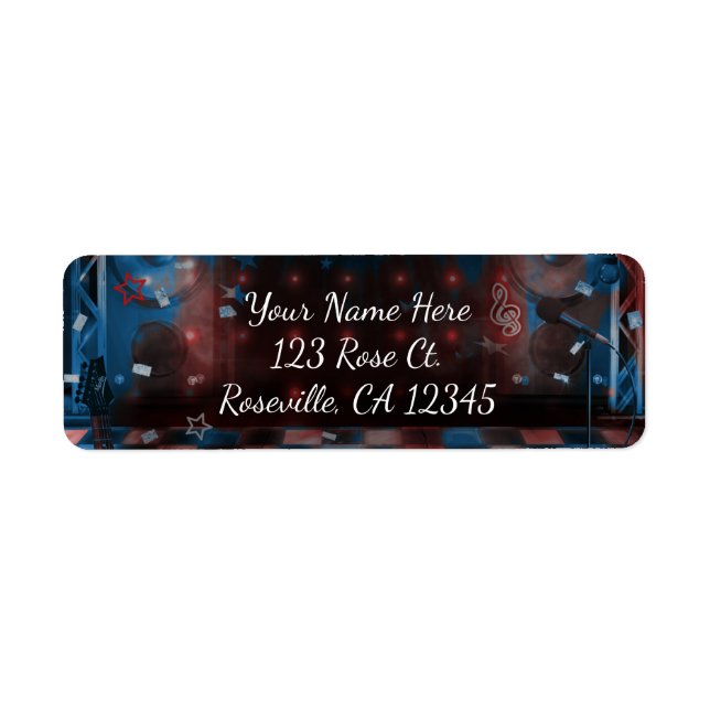 ROCK STAR Birthday Musical Dance Party Invitation (Front)