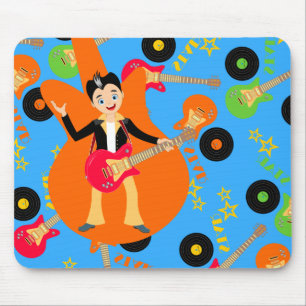 Rock Star Boy birthday party Mouse Pad