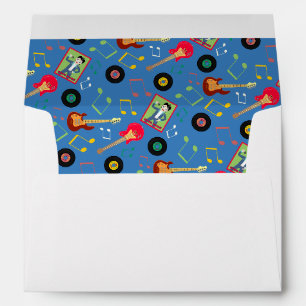 Rock Star Boys Band Birthday Party Envelope