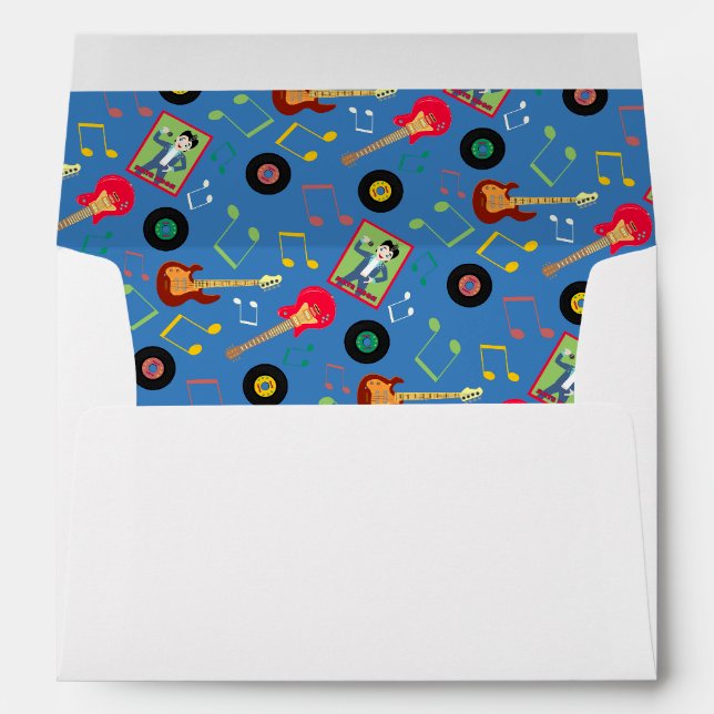 Rock Star Boys Band Birthday Party Envelope (Back (Bottom))