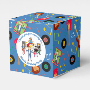 Rock Star Boys Band Birthday Party Favour Box