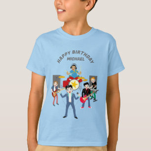 Rock Star Boys Band Birthday Party T-Shirt