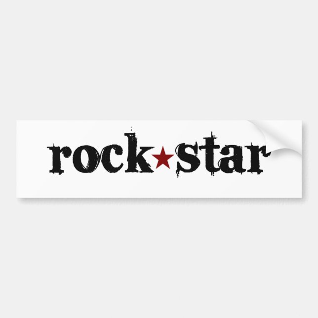 Rock Star Bumper Sticker (Front)