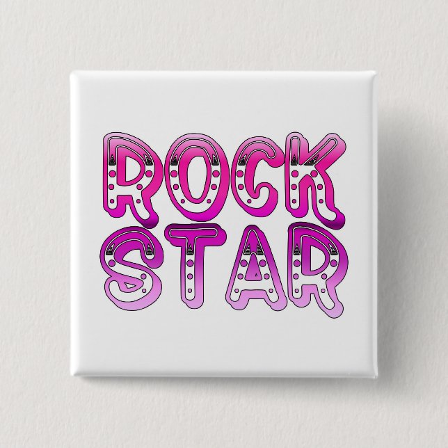 Rock Star Button (Front)