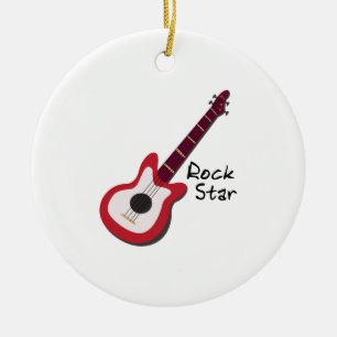 Rock Star Ceramic Tree Decoration