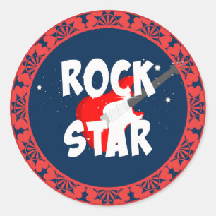 "Rock Star" Classic Round Sticker