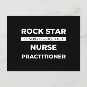 Rock Star Cleverly Disguised As A Nurse Holiday Postcard