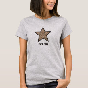 Rock Star Cool Rock Texture with Custom Text T-Shirt