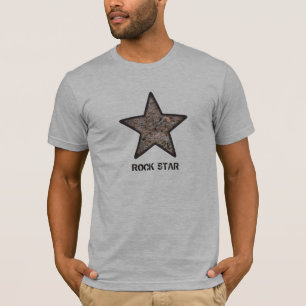 Rock Star Cool Rock Texture with Custom Text T-Shirt