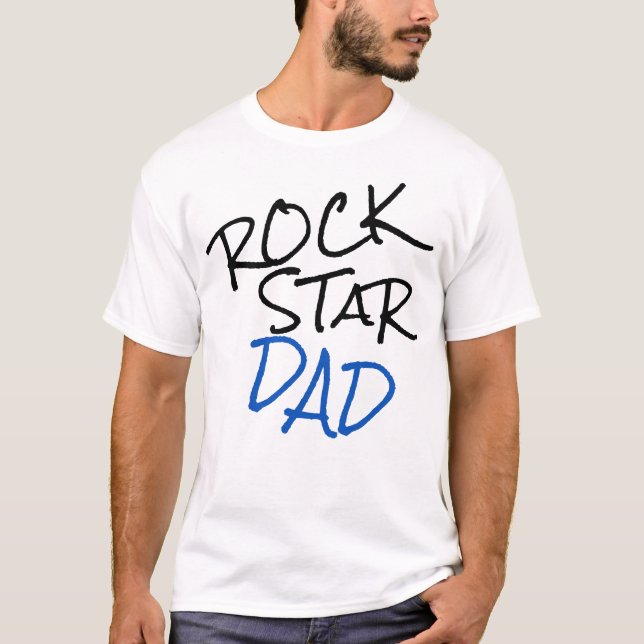 Rock Star Dad T-Shirt (Front)