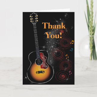 Rock Star - Dankkarte Thank You Card