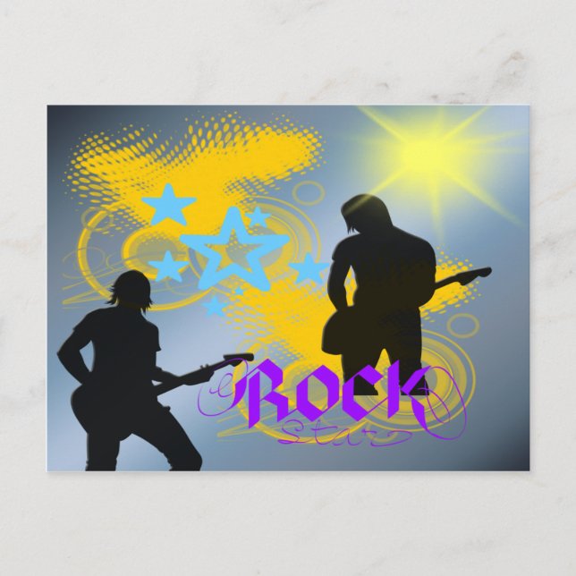 Rock Star Fantasy Postcard (Front)