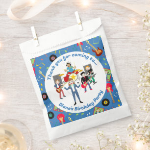 Rock Star Girl Band Birthday Party Favour Bags