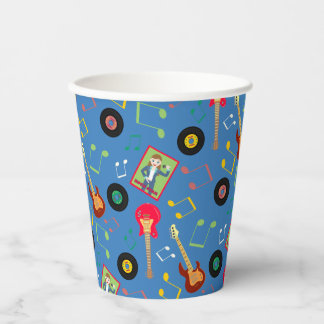Rock Star Girl Band Birthday Party Paper Cups