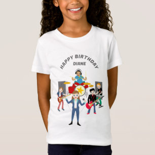 Rock Star Girl Band Birthday Party T-Shirt