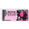 Rock Star Girl Band Birthday Pink Grey