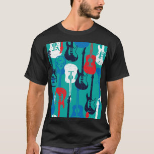Rock Star: Grunge Guitar Pattern T-Shirt