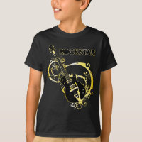 Rock Star Guitar - Black & Gold