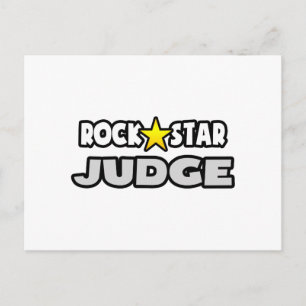 Rock Star Judge Postcard