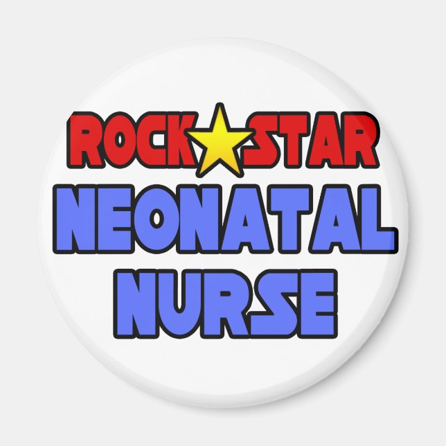 Rock Star Neonatal Nurse Magnet (Front)