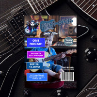 Rock Star "One Rocks!" Magazine Cover 1st Birthday