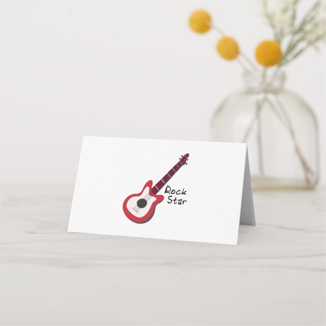 Rock Star Place Card (Front)