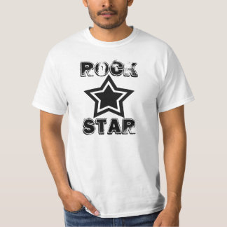 Rock Star shirt, black and white T-Shirt
