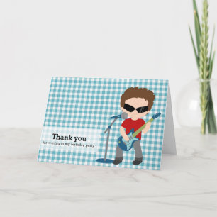 Rock Star Thank you Card