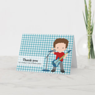 Rock Star Thank you Card