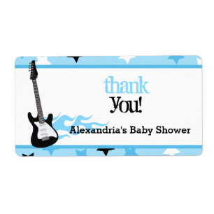 Rock Star Water Bottle Label