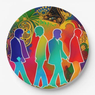 Rock Stars Paper Plate