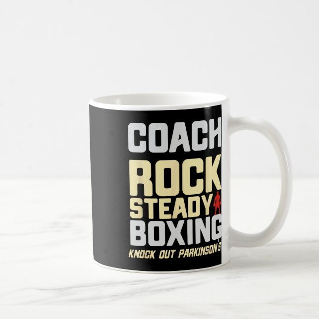 Rock Steady Boxing Coach Beat Parkinson's  Coffee Mug (Right)