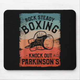 Rock Steady Boxing Knock Out Parkinsons Awareness Mouse Pad
