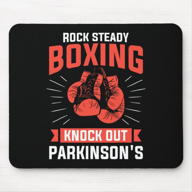 Rock Steady Boxing Knock Out Parkinson's Boxer  Mouse Pad (Front)
