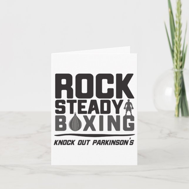 Rock Steady Boxing Knock Out Parkinson's  Card (Front)