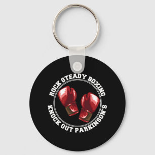 Rock Steady Boxing Knock Out Parkinsons Fighter Re Key Ring
