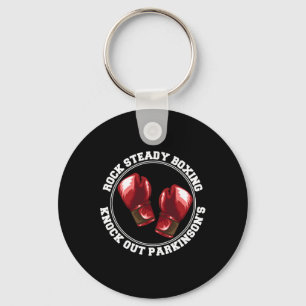Rock Steady Boxing Knock Out Parkinsons Fighter Re Key Ring