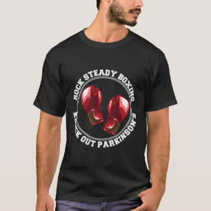 Rock Steady Boxing Knock Out Parkinsons Fighter Re T-Shirt