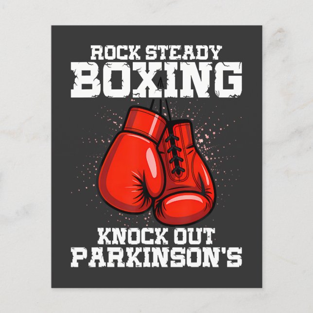 Rock Steady Boxing Knock Out Parkinson's  Flyer (Front)