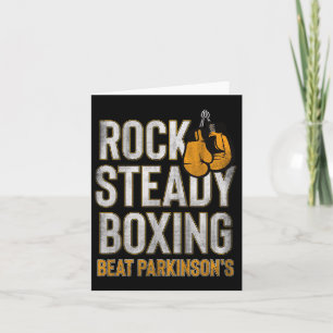 Rock Steady Boxing Parkinson's Autumn Gloves Vinta Card